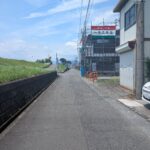 前面道路：北向き