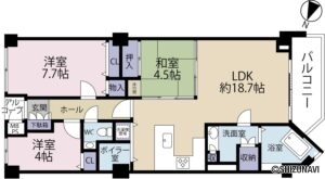 伊東市富戸　スカイリゾート伊豆高原　間取り図面