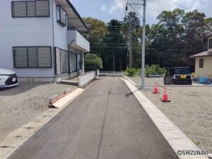 富士市伝法　4区画分譲地　前面道路