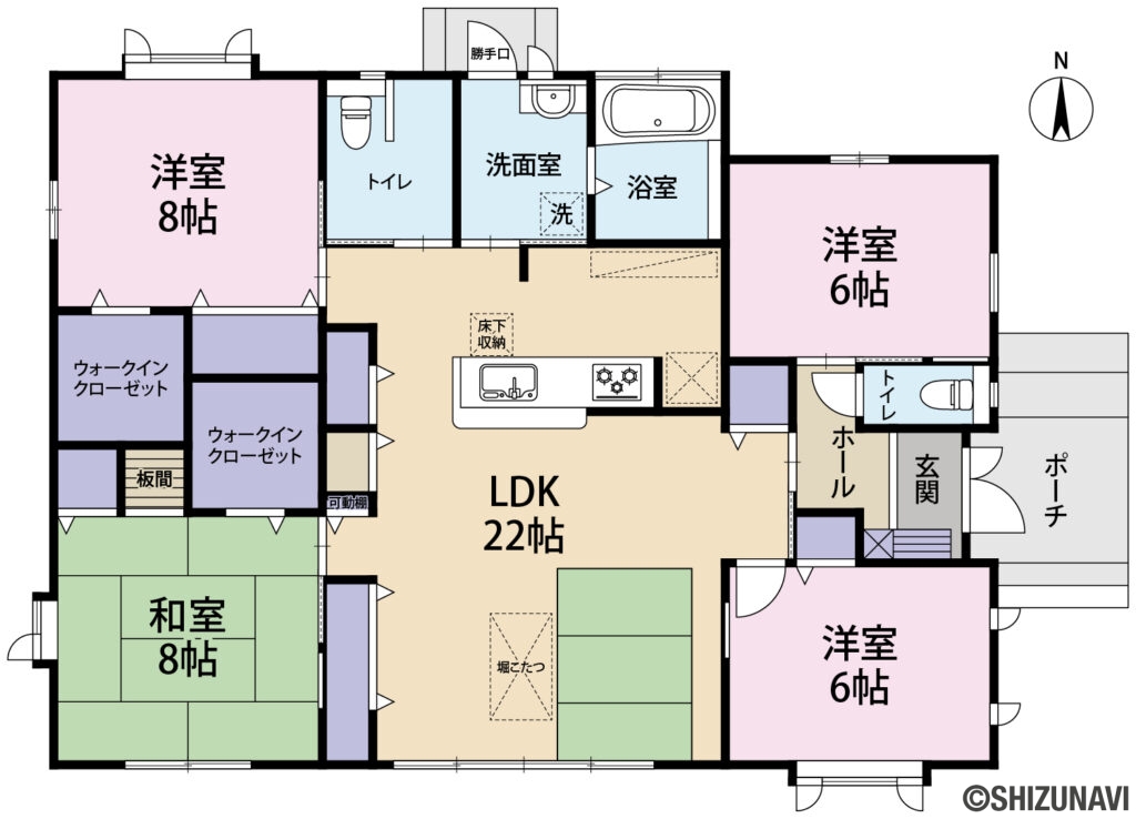 湖西市新所原東　人気の平屋　4LDK　室内リフォーム予定。地震に強い！セキスイハイム施工　敷地広々113坪超　新所原駅徒歩6分の画像
