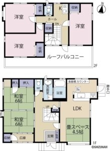 富士市前田　中古住宅　間取り図面