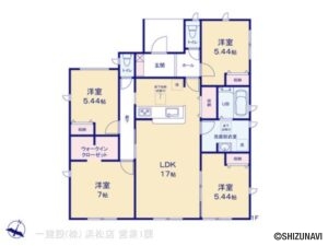 【2025年11月完成予定】袋井市浅羽　2棟　4LDK　平屋の物件画像