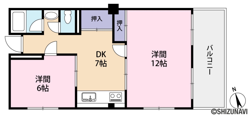 富士宮パレスマンション303間取図