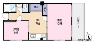 富士宮パレスマンション303間取図