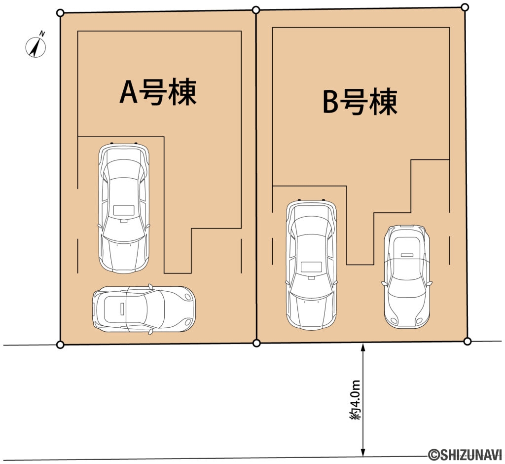 葵区北番町2期　区画図