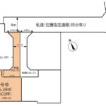富士市伝法　売り土地3号地　土地形状図