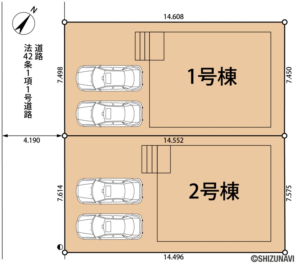 清水区船原第3　区画図