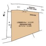 富士市川成島　中古住宅　土地形状図