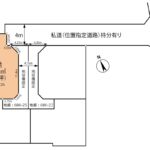 富士市伝法　売り土地4号室　土地形状図