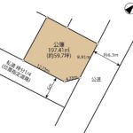 富士市宮下　中古住宅　土地形状図