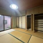 1階北側の和室です。収納がたくさんあるので物の置き場に困りません。