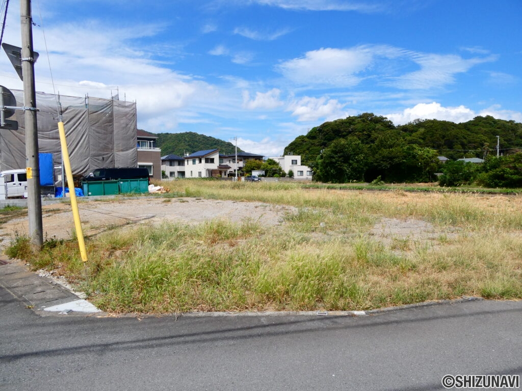 現地（前面道路から）