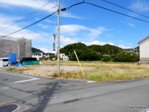 沼津市下香貫塩満　売土地　角地　建築条件無しの物件画像