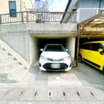 【駐車場】敷地内に堀車庫1台停まります。
