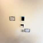 1号棟　モニターホン・給湯器リモコンキッチン周りに揃ってますので、急な来客等でも安心♪