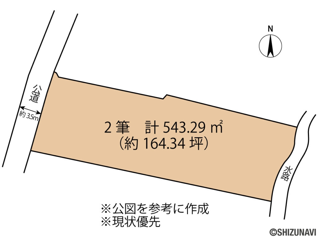 御殿場市西田中　形状図