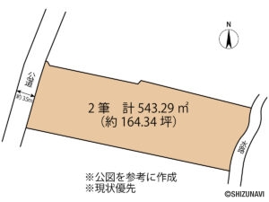 御殿場市西田中　形状図