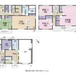 入山瀬店舗併用3階建　間取図