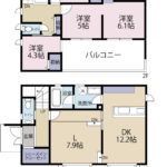 三島市徳倉三丁目 間取図