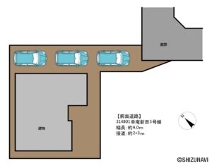 葵区幸庵新田　区画図
