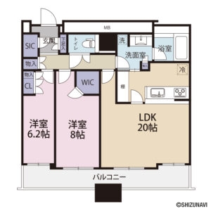 タワー・ザ・ファースト　免震マンション22階　高層階ならではの眺望が魅力ですの画像