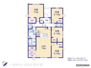 【2025年12月完成予定】磐田市豊岡 4LDK 平屋の物件画像