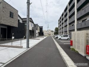 清水区桜橋町 前面道路