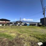 敷地南西から撮影。