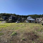 敷地北東から撮影。