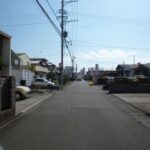 前面道路北から南