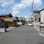 前面道路南から北