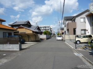 前面道路南から北