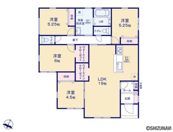 住吉9期 1号棟 間取り図