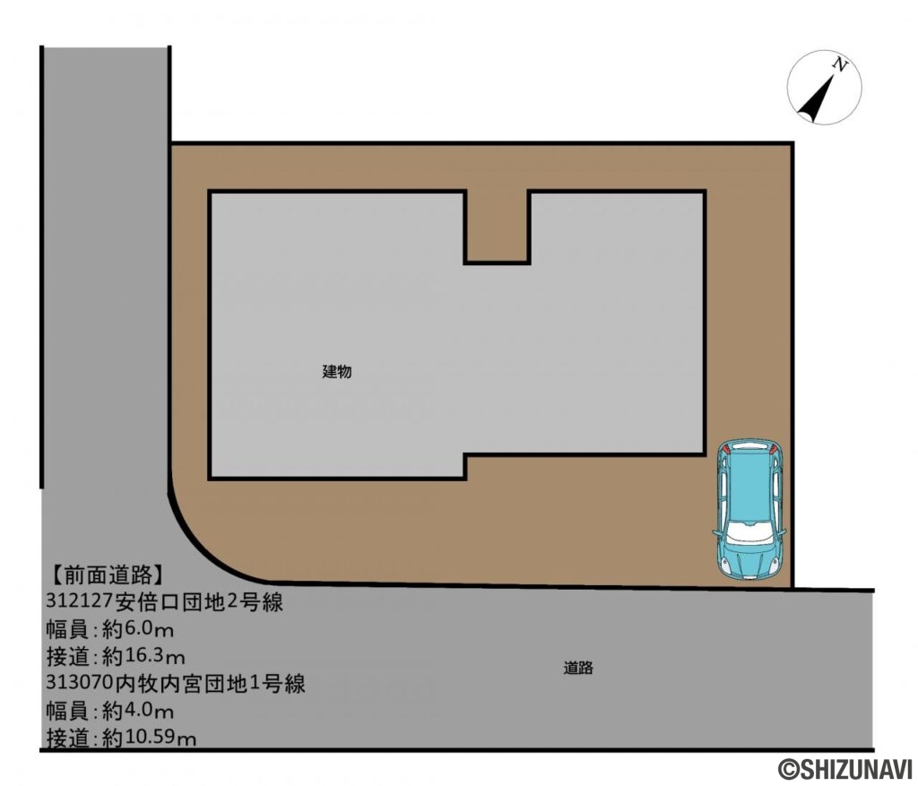 葵区内牧　形状図