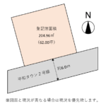 掛川市下垂木　売土地　60坪越えの整形地の画像
