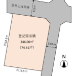 浜松市中央区笠井上町　売土地　70坪越の線引き前宅地の画像