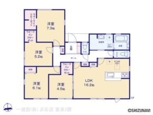 【2025年12月完成予定】浜松市中央区新橋町 平屋 4LDKの物件画像