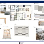【B棟】上質さと機能性を備えたシックモダンの家落ち着いたホワイトを基調に、2階部分を深いグレーで引き締めたツートンカラーの外観が印象的な１棟。直線的でボリューム感のあるデザインがモダンな印象を与えつつ、温かみと高級感を兼ね備えています。