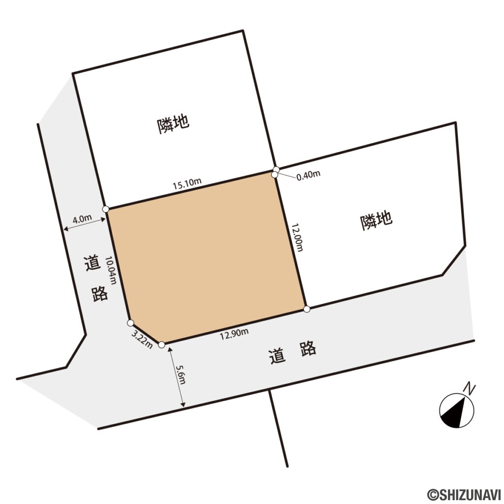 下長窪土地区画図