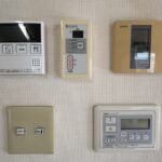 リビングにある各種操作パネルです。お風呂や床暖房もこちらから操作できます。
