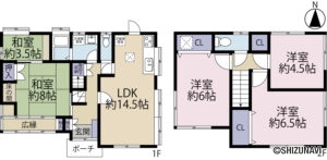 三島市富士見台（三島駅）2階4SLDKの物件画像