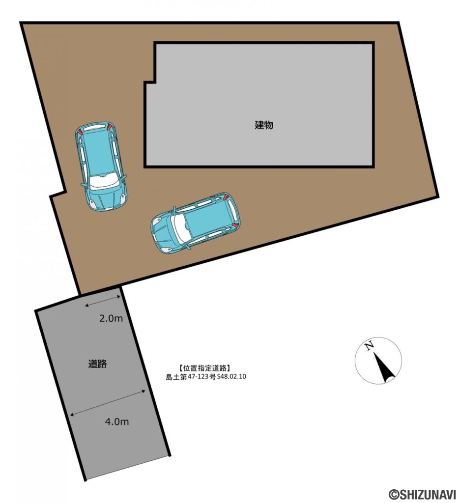 カチタス　焼津市三和　区画図