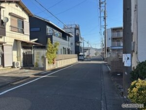 静岡市駿河区敷地二丁目　閑静な住宅街に位置する土地の画像