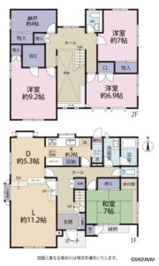 富士市今泉　中古住宅　間取り図面