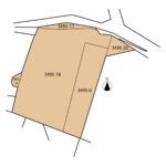 富士市今泉　中古住宅　土地形状図