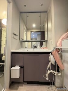 3面鏡タイプの洗面化粧台なので、収納力・機能力に優れています♪