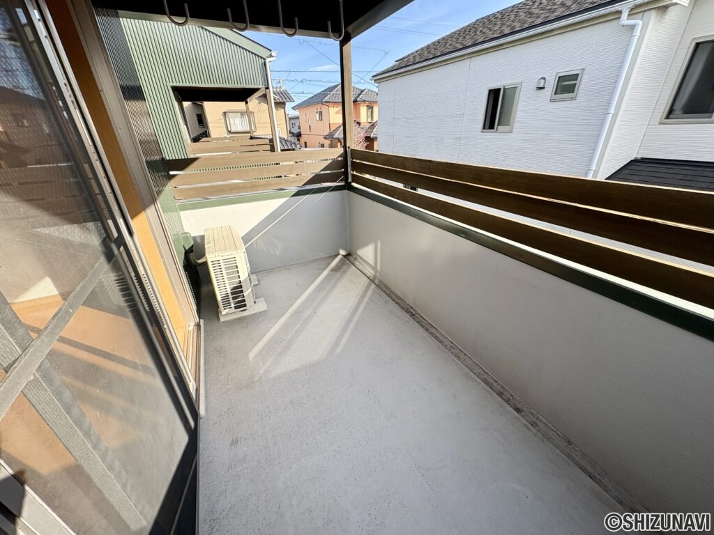 WIC付洋室側のバルコニーです。