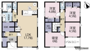 物件の間取り図です。