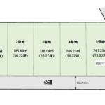 沼津市高尾台　分譲地　区画図