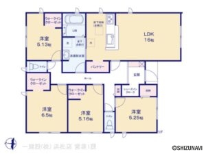 【2026年1月完成予定】磐田市掛塚　4LDK　平屋の物件画像